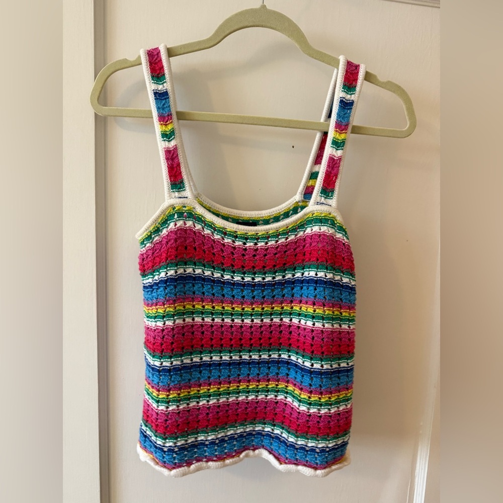 GAP Multicolor Crochet Tank Top